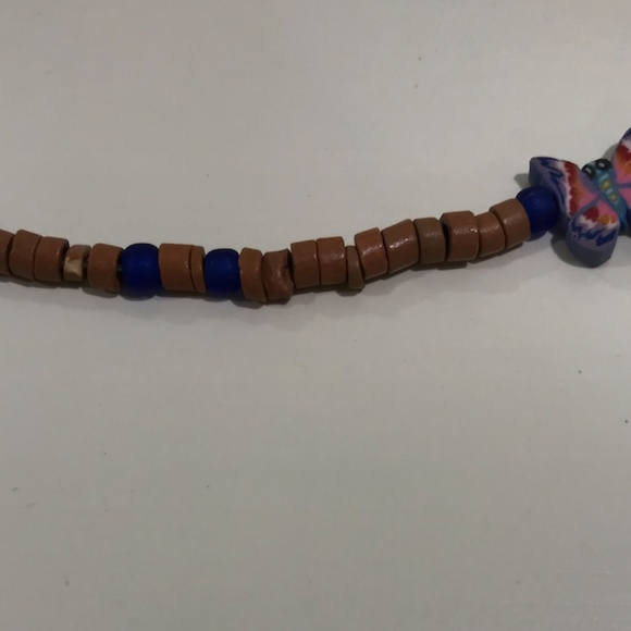 Bohemian Butterfly🦋🦋🦋Beaded Artisan Necklace - Picture 7 of 9